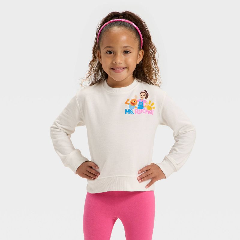 Toddler Ms. Rachel Herbie Fleece Pullover Sweatshirt - Ivory