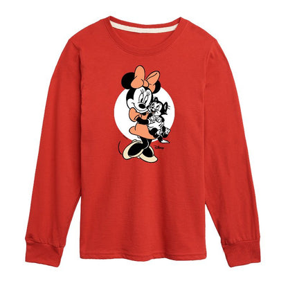Boys' - Disney - Minnie Mouse & Figaro Hugs Long Sleeve Graphic T-Shirt