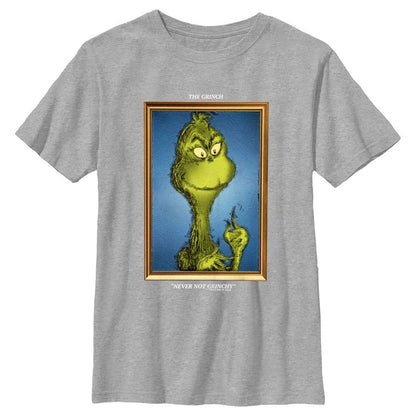 تي شيرت للأولاد بإطار ولوحة غرينش للدكتور سوس