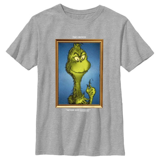 تي شيرت للأولاد بإطار ولوحة غرينش للدكتور سوس