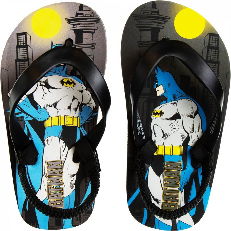 Adult Batman City Sunset Flip Flop Sandals