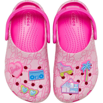 Crocs Toddler Mattel Pink Barbie Classic Clogs