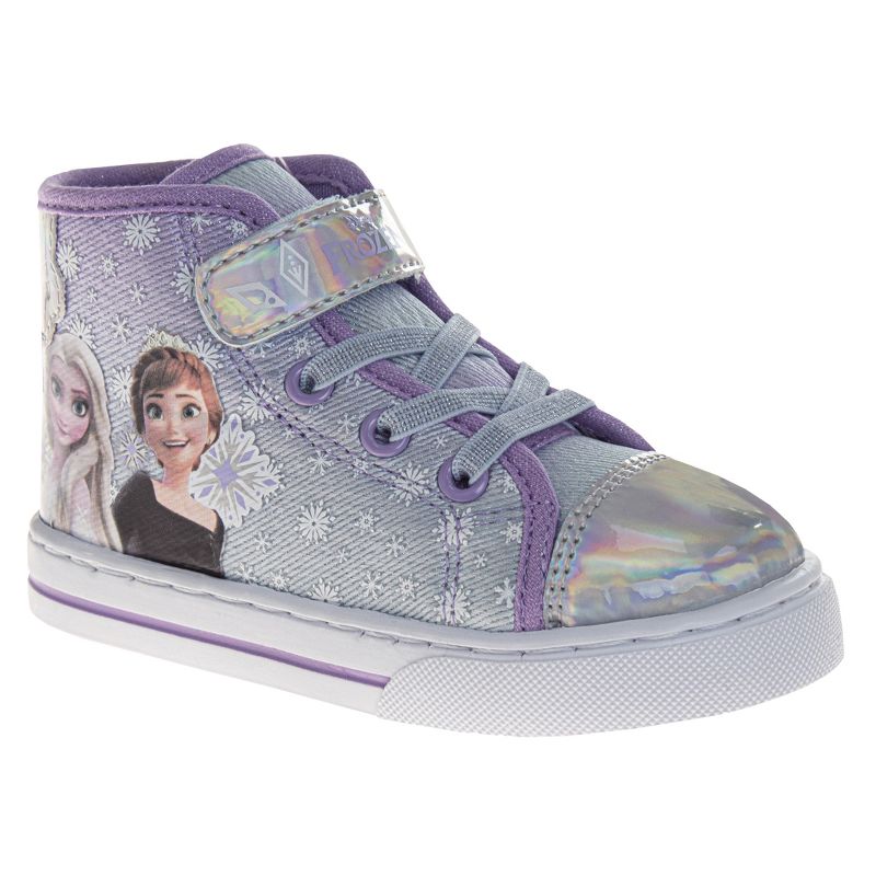 Frozen High-Top Hook and Loop Girls Canvas Sneakers (Toddler)