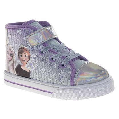 Frozen High-Top Hook and Loop Girls Canvas Sneakers (Toddler)
