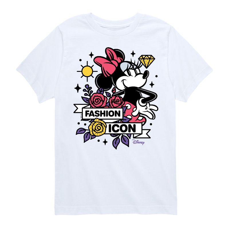 Boys' - Disney - Minnie Mouse is a Fashion Icon Short Sleeve Graphic T-Shirt