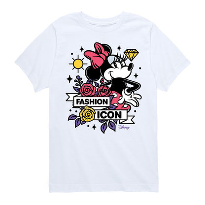 Boys' - Disney - Minnie Mouse is a Fashion Icon Short Sleeve Graphic T-Shirt