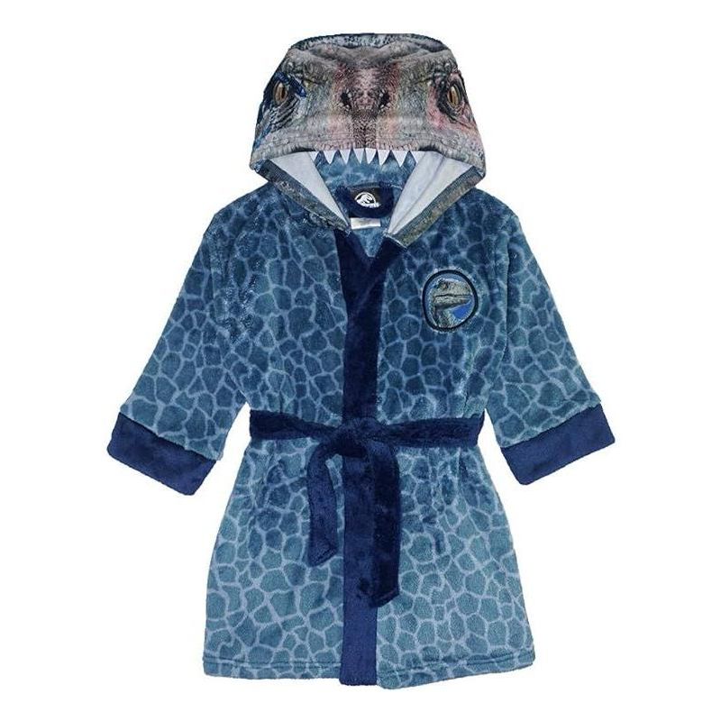 Jurassic World Boy's Raptor Dinosaur Costume Plush Fleece Robe