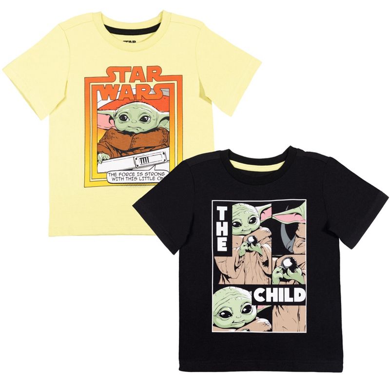 مجموعة من قميصين من Star Wars The Child للأطفال الصغار والكبار