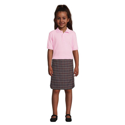 Lands' End School Uniform Kids Short Sleeve Interlock Polo Shirt