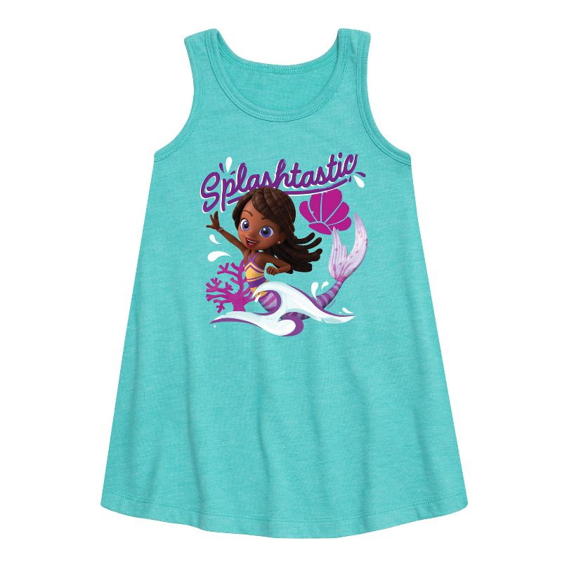 Girls' - Santiago of The Seas - Splashtastic Graphic Sleeveless Aline Dress