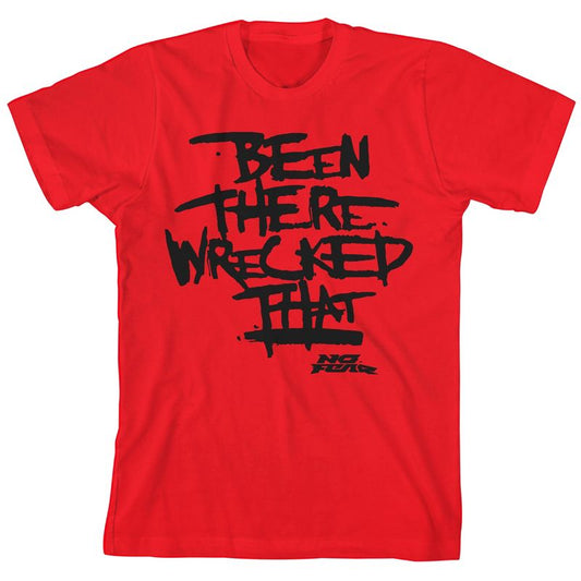 No Fear Been There Wrecked That Crew Neck Short Sleeve Red Boy's T-shirt