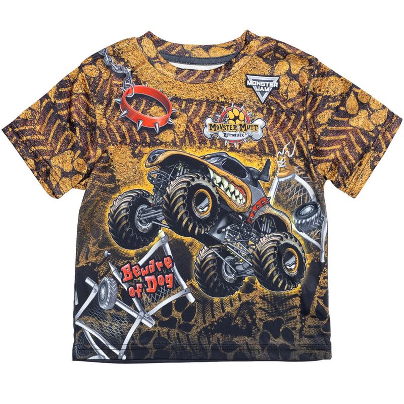 Monster Jam Grave Digger El Toro Loco Megalodon Truck T-Shirt Little Kid to Big Kid