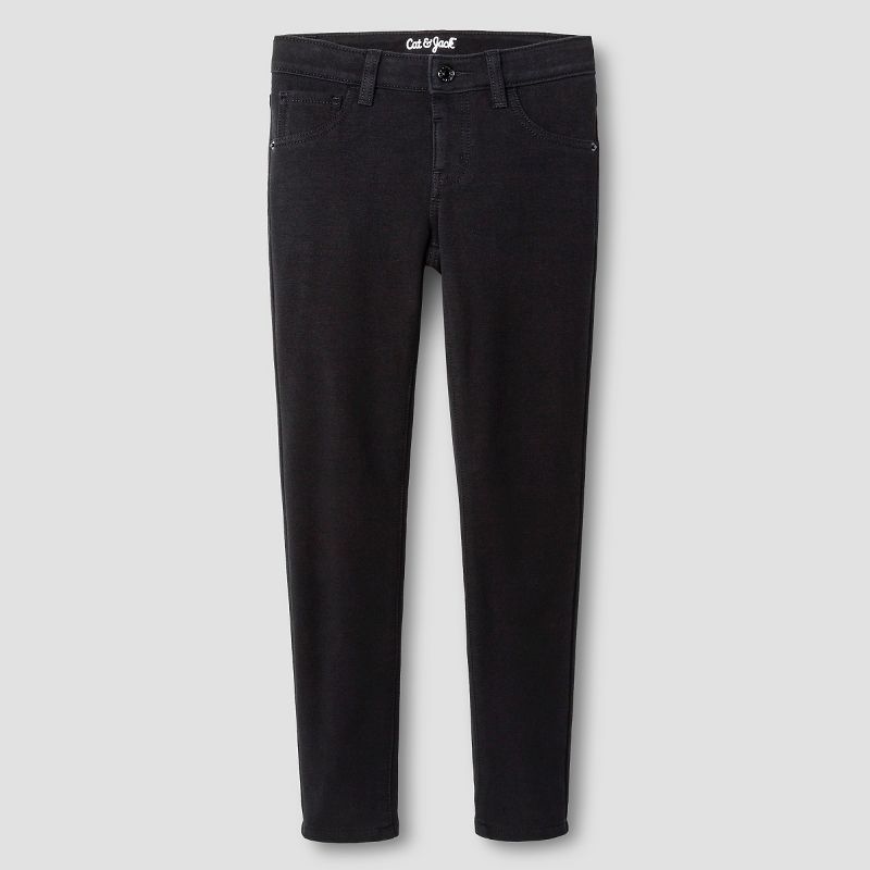 Girls' Mid-Rise Soft Knit Jeggings - Cat & Jack™