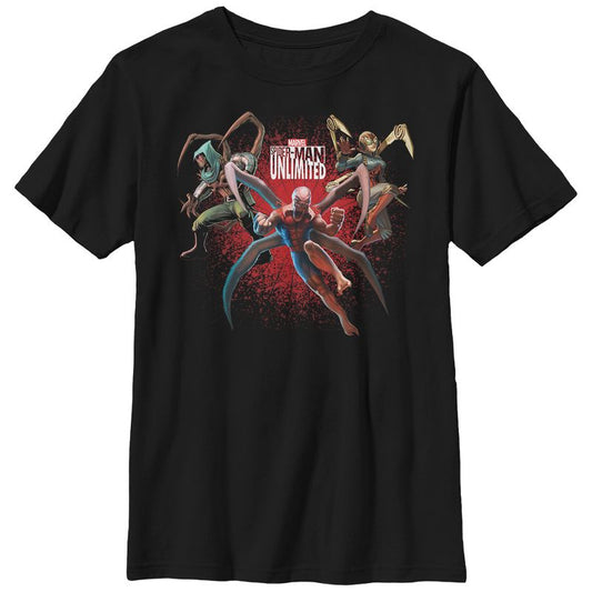 تي شيرت للأولاد بشخصيات مارفل سبايدرمان أنليميتد