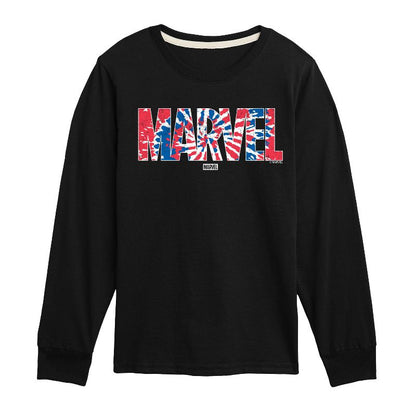 Boys' - Marvel - Tie Dye Long Sleeve Graphic T-Shirt