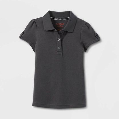 Girls' Short Sleeve Interlock Uniform Polo Shirt - Cat & Jack™