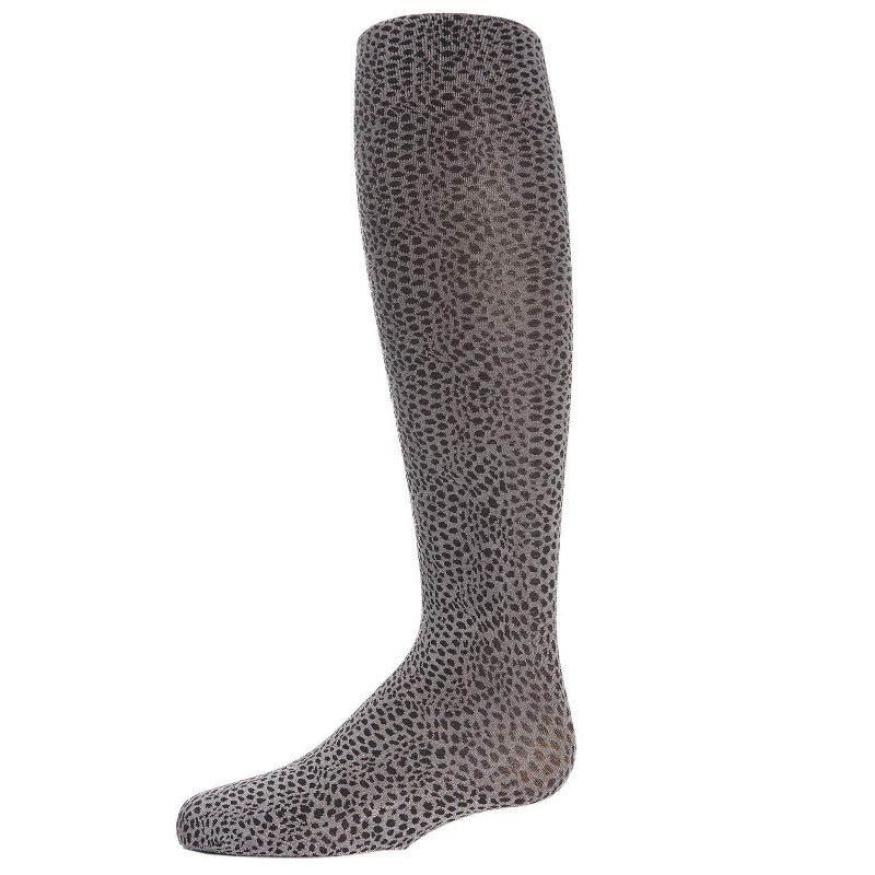 Memoi Girls' Leaping Leopard Opaque Nylon Tights