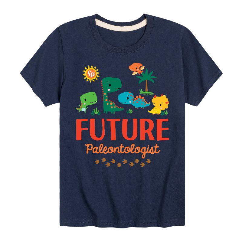 تي شيرت جرافيكي بأكمام قصيرة للأولاد من فيشر برايس - عالم الحفريات المستقبلي