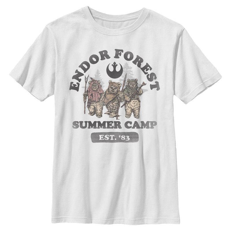 Boy's Star Wars: Return of the Jedi Forest of Endor Summer Camp '83 T-Shirt