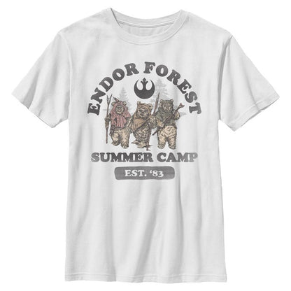 Boy's Star Wars: Return of the Jedi Forest of Endor Summer Camp '83 T-Shirt