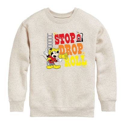 Boys' - Disney - Firefighter Mickey Graphic Long Sleeve Fleece Sweatshirt