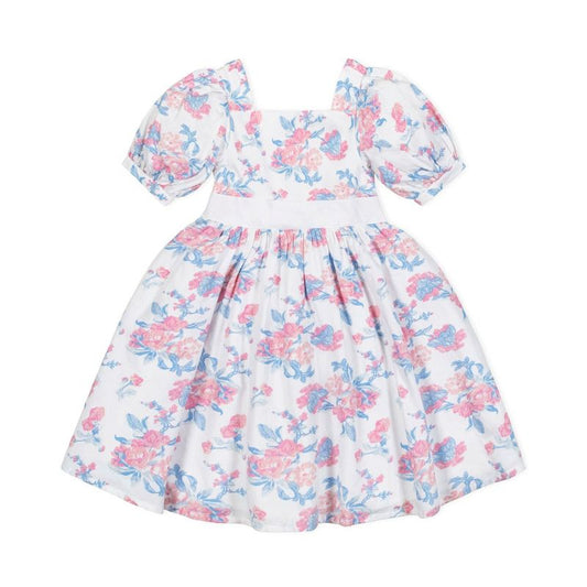 Hope & Henry Heirloom Girls'  Short Sleeve Puff Sleeve Party Dress, Kids