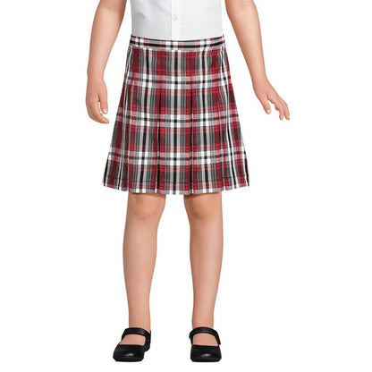 Lands' End School Uniform Kids Plaid Box Pleat Skirt Top of the Knee (Part 2)