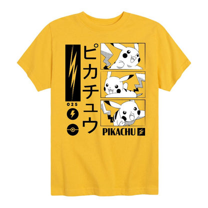 تي شيرت جرافيكي بأكمام قصيرة بنمط البرق من بوكيمون - بيكاتشو للأولاد