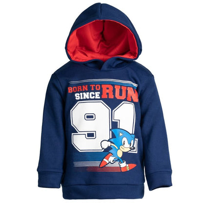 SEGA Sonic the Hedgehog Fleece Athletic Pullover Hoodie Toddler