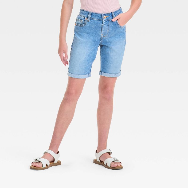 Girls' Mid-Rise Bermuda Jean Shorts - Cat & Jack™