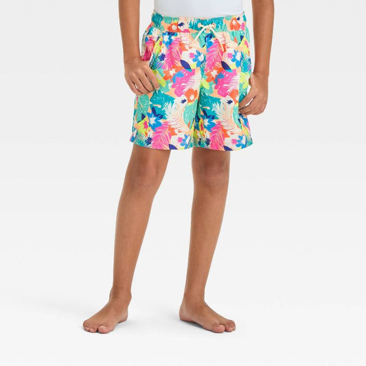 Boys' Floral Printed Swim Shorts - Cat & Jack™
