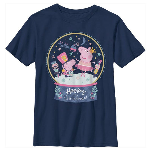 تي شيرت بيبّا بيغ هوراي إت كريسماس للأولاد