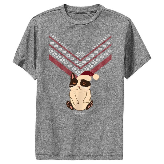 Boy's Marvel Hawkeye Christmas Cateye Performance Tee