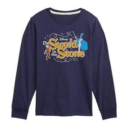Boys' - Disney - Sword In The Stone Character Group Long Sleeve Graphic T-Shirt
