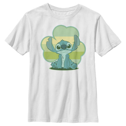Boy's Lilo & Stitch Retro Shamrock Pride T-Shirt