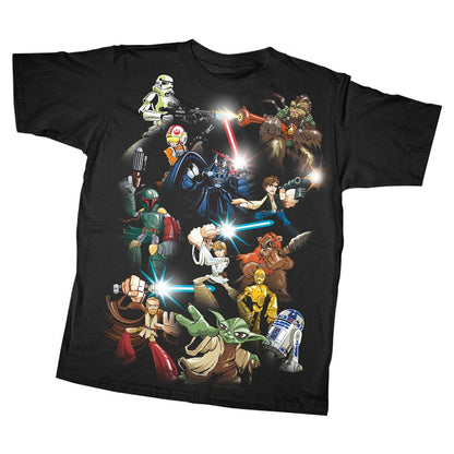 Boy's Star Wars Cartoon Collage T-Shirt