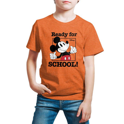Boys' - Disney - Mickey Mouse Ready For School Short Sleeve Graphic T-Shirt