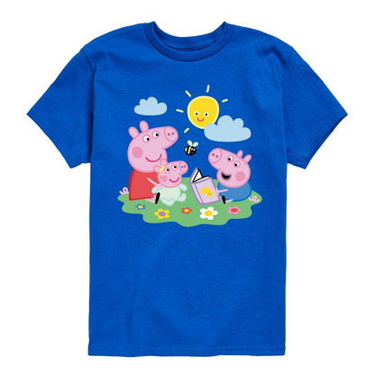 تي شيرت جرافيكي بأكمام قصيرة للأولاد - بيبا بيغ - بيبا جورج بيبي ريتريفر