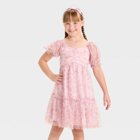 Zenzi Girls' Dress - Blush Pink