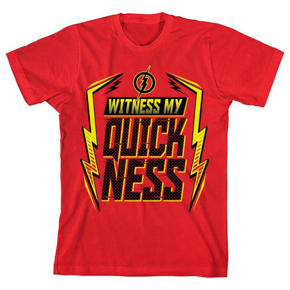 تي شيرت أحمر للأولاد من Flash Witness My Quickness