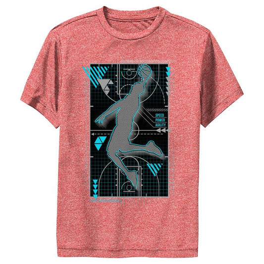 Boy's Lost Gods Basketball Game Blueprint Performance Tee