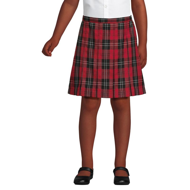 Lands' End School Uniform Kids Plaid Box Pleat Skirt Top of the Knee (Part 2)