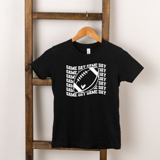 تي شيرت شبابي بأكمام قصيرة بتصميم متموج من Juniper Shop، مناسب لمباريات كرة القدم