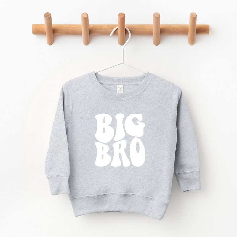 The Juniper Shop Big Bro Wavy Toddler Graphic Sweatshirt