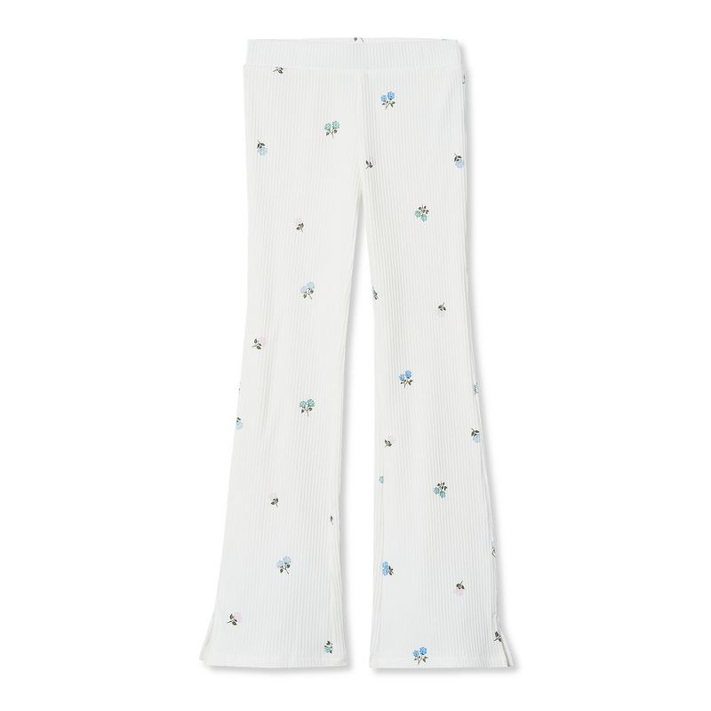 Lands' End Kids Ribbed Flare Leggings