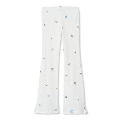 Lands' End Kids Ribbed Flare Leggings