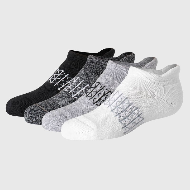 Hanes Boys' 4pk Absolute Active Heel Shield Socks - White
