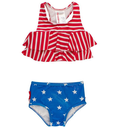 RuffleButts Girls Flounce Bikini