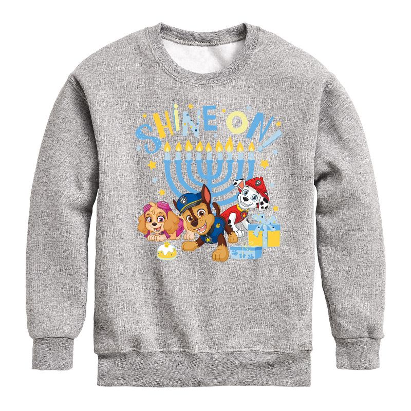 Boys' - Paw Patrol - Shine On Graphic Long Sleeve Fleece Sweatshirt