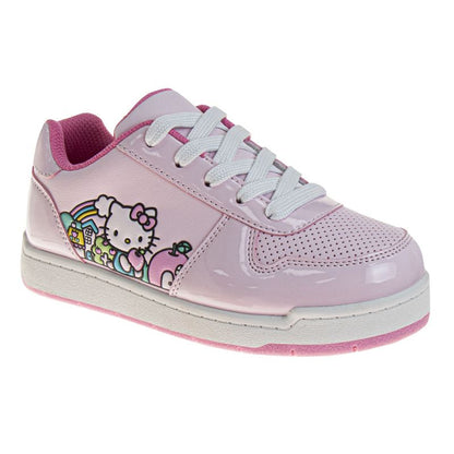 Hello Kitty Girls' Lace Up Vintage Fashion Sneakers